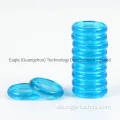 20 -mm -Discbound -Expansion transparente blaue Scheiben